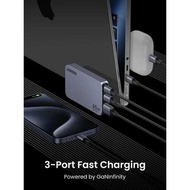 Pro UGREEN Nexode 65W Gan 3-Port Fast Charger Adapter, Ultra-Thin Portable Foldable Wall Charger Ad