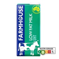 Farmhouse UHT Low Fat Milk 1Ltr x 12 Packets (Bundle of 2) (BBD: Nov 2024)