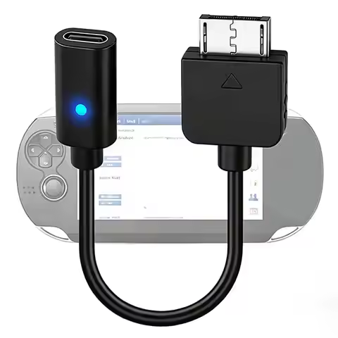 For PS ViTA Type C Charging Adapter TYPE-C Female Seat To PS ViTA Charging Cable Black 10cm