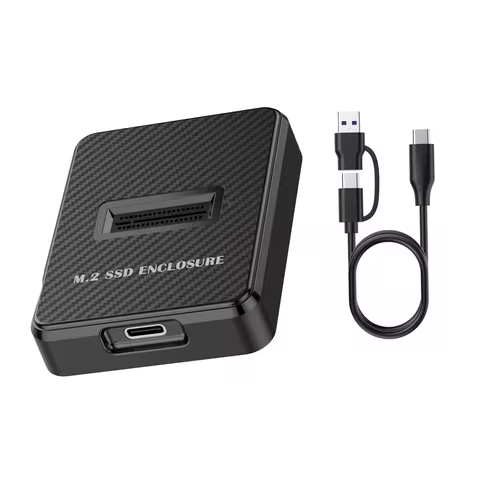 External M.2 SSD Enclosure SSD Drive Reader Base 10Gbps Reading Writing Speed SSD Case For M.2 NVME 