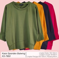 Big SIZE BIGSIZE SPANDEX BATWING T-SHIRT KS-7750