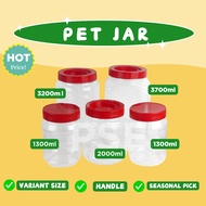 PET JAR bottle plastic container biscuit jar biskut container biskut jar 饼干罐 罐子 plastic罐 年饼罐子
