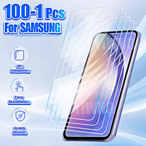 1-100Pcs Protective Tempered Glass for Samsung Galaxy A54 A34 A24 A14 A04 A04E A04S 4G 5G Screen Pro