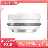 (STOCK)TTArtisan 27mm F2.8 AF Auto Focus APS-C Prime Large Aperture Fixed Focus Lens For E/XF Limite