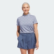 adidas Golf Go-To Printed Polo Shirt Women Blue IM8091