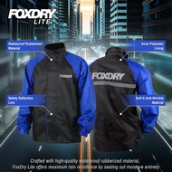 FOXDRY LITE V2 WATERPROOF RAINCOAT BAJU HUJAN JAKET HUJAN MOTORSIKAL