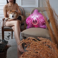 BOTANIST 雙絨面舒適超彈抱枕  豹紋蘭花