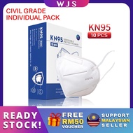 (INDIVIDUAL PACKAGING) WJS Premium Sealed Tight Korean KN95 Face Mask 5 Ply Fish Mouth Mask 3D Mask KN95 Mask N95 Mask KN94 KF94 Mask Korean Mask Civil Grade MULTICOLOR [FREE RM 50 VOUCHER]