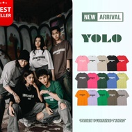 Clearance Sale Stock YOLO OVERSIZE T-Shirt Oversized Cotton Shirt Round Neck Street Style YT2301