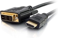 C2G DVI to HDMI Cable, HDMI Adapter, DVI-D Male to HDMI Male, 1080p, Gold Plated for PS4 & PS3, 16.4