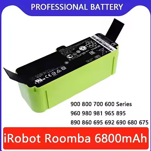 12800mAh Lithium Ion Battery For iRobot Roomba Cleaner 900 800 700 600 Series 960 980 981 966 895 69