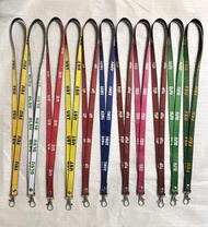Minimalist 1/2 school/ university id lace lanyard sling UST, DLSU, CEU, ADMU, FEU, UP, PUP
