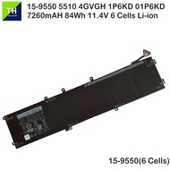 Dell Precision 5510  4GVGH  1P6KD  01P6KD  84Wh Laptop/Notebook Replacement Battery