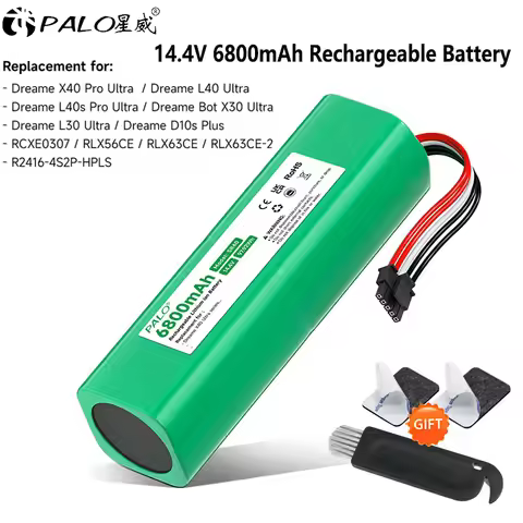6800mAh Li-ion Battery For Dreame X40 Ultra L40 L40s Pro Ultra Dreame Bot X30 Ultra L30 Ultra Dreame