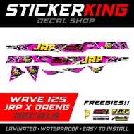 WAVE 125 JRP X DAENG DECALS STICKER (PINK)