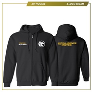 Zip Hoodie Cotton Proton EXORA Baju Sejuk Premium Design Murah Lelaki Men Logo Sulam