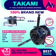 (WALL FAN - DOUBLE BEARING) UNIVERSAL 16 INCH 16" WALL FAN MOTOR FAN MOTOR PENSONIC FAN MOTOR MOTOR 