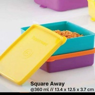 TUPPERWARE MEDIUM SQUARE AWAY 1PCS UK 360ML ORI