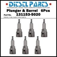 6Pcs Plunger and Barrel Assembly A729 131153-5020 9443610371 for Hino 500 Ranger / Engine H07D