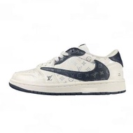 NIKE LV x Air Jordan 1 Low 聯名黑紋流水波鞋 板鞋 籃球鞋 運動鞋 35-46全碼