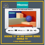 (SABAH) HISENSE 75" 4K UHD A6500K Series TV TELEVISION 智能电视