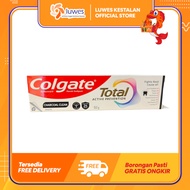 (LUWES) Colgate Total Active Prevention pasta gigi charcoal Clean 150gr | Deep Clean Active Charcoal