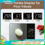 In stock-Smart Scale Digital Kitchen Scale 5kg Stainless Steel Smart Food Calories Nutrition Calcula