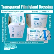 (Full Box) Island Dressing With Pad Transparent Waterproof Size 6x7cm 9x10cm 10x15cm 10x25cm Polyure