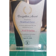 Customized Acrylic 3mm Trophy-Plaque-Award