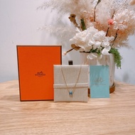 HERMES MINI POP H NECKLACE愛馬仕迷你H藍色項鍊