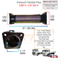 EXP-3 1/2"-HT-F Lori Truck Modify Hino/ Nissan/ Fuso (Paip Fleksibel Ekzos) Exhaust Flexible Pipe Co