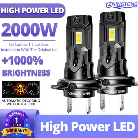 car h7 led light Canbus 2000W Automobiles H7 Led Headlight Fog Lamp Motorcycle h7 LED Headlamp h1 h1