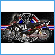 ☾ ◹ ◿ Honda Wave 100 Decal Sticker ( Jrp Design )