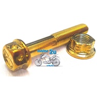 LC135 Y15 Y15ZR Y16 Y16ZR M10 X 60 Mono Monoshock Bolt Screw with Nut Gold Skru Emas Saiz 14 King Dr