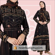 Hikmat Fashion Original A3870-06 Abaya Hikmat  noerbutikmuslim Gamis