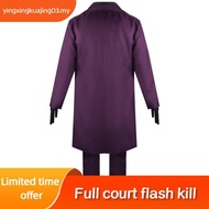 Gotham Joker Cosplay Suit Batman Dark Knight Heath Ledger Dress Suit 1121t