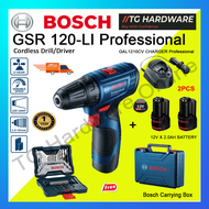 Bosch GSR 120-LI (GEN2) Cordless Drill Driver Screwdriver 12V⚡| Extra Free Gifts | Original BOSCH | Ready Stock |