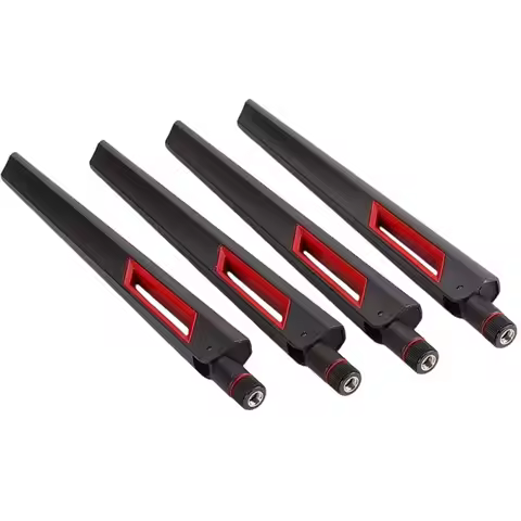 AT82-4Pcs 10Dbi Dual Band WIFI Antenna 2.4G 5.8G SMA For ASUS AC68U AC88U Router Wireless Card Ampli