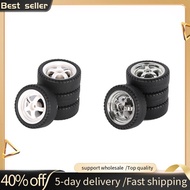 4Pcs 33mm RC Drift Tire Wheel Hard Tyre for LDRC AE86 A86 A86P LD1801 1/18 RC Car Upgrade Accessorie