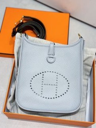 Hermes Mini Evelyne bleu pale ghw 聖杯藍