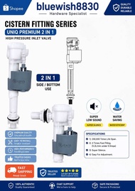 ADJUSTABLE BOTTOM INLET VALVE CISTERN DUAL INLET VALVE / CERAMIC PVC CISTERN 2 IN 1 ADJUSTABLE COMPA