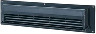 NASTA Outdoor Ventilation Vent, Resin, For Fastening to Wooden Frame, Flat Wall Type KS-85P-BK Black