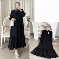 ISOKA MIDI DRES | MIDI DRES BAHAN CRINCLE | MIDI DRESS TERKINI