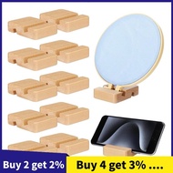 10 Pcs Embroidery Hoop Display Embroidery Hoop Wooden Base Holder Embroidery CrossStitch Stand for E