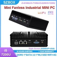 Soft Router I3-6100U/I3-7100U/I3-6200U/I5-7200U Industrial Mini PC DDR3 NVME SSD Triple Display