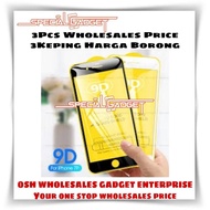 Kaca (3Pcs Wholesales 9D Full Tempered ) iPhone 6/6s/6 Plus/6s Plus/7 Plus/8 Plus/7/8/Se 2020 9D Edg