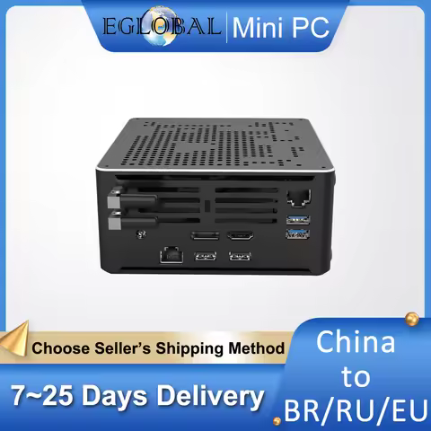 EGLOBAL Fan Mini PC 10750H 10885H 32GB DDR4 2TB SSD Windows11 Game Desktop Computer Supports HDMI2.0