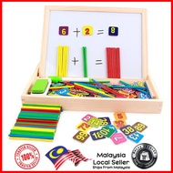 Education Learning Wood Game- Mathematics Double Sided Board Game