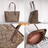 Coâćh กระเป๋าถือสตรี ของแท้ 100%/F58292/กระเป๋าสะพายข้างผู้หญิง/กระเป๋าถือกระเป๋าช้อปปิ้ง