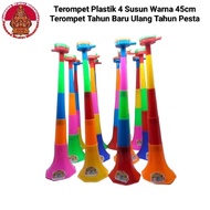 Plastic Trumpet 4 Colors 45cm Trumpet New Year Birthday Party Trumpet
